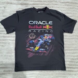 Hollister Charcoal Boxy Oracle Red Bull Racing Graphic Tee